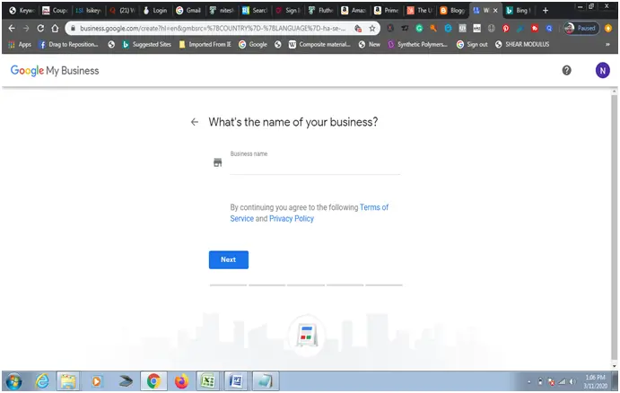 Google my business login and update business name