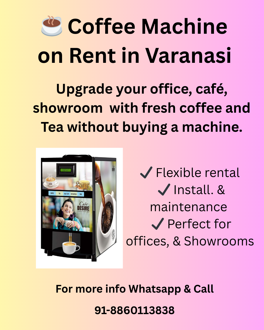 Coffee Vending Machine 2-Lane - Tea, Coffee, Hot Water + 2 Kg Premix - Image 3