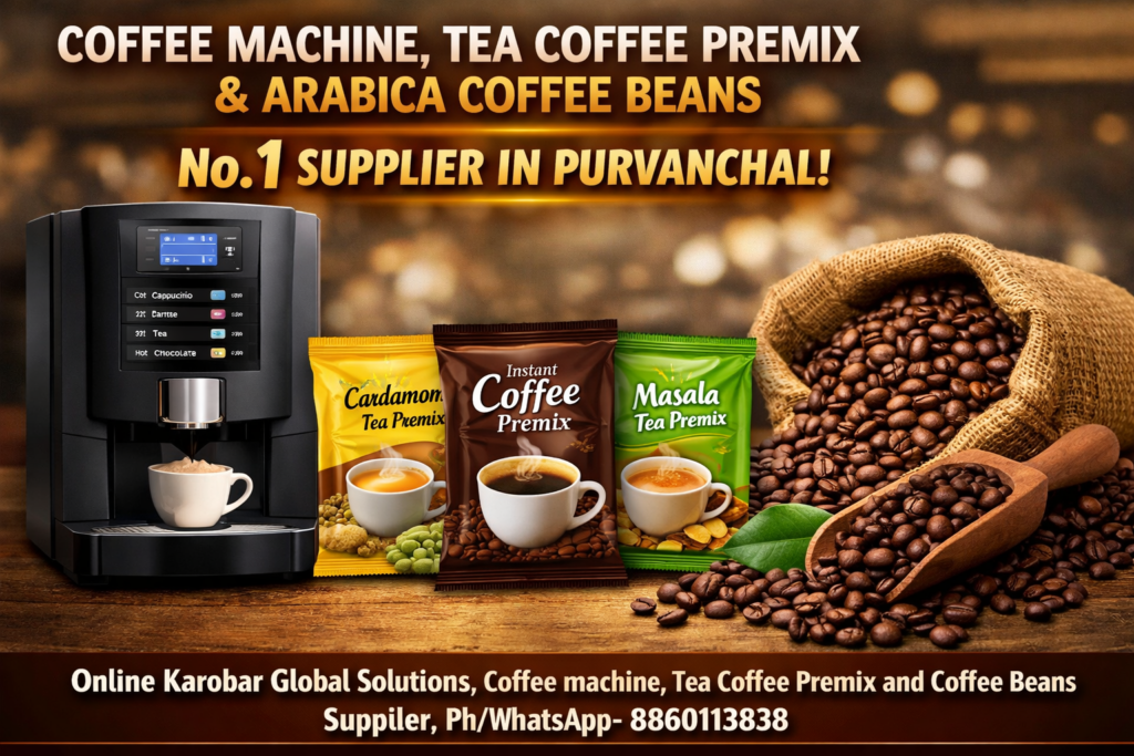 tea coffee premix and automatic coffee vending machine supply in Varanasi